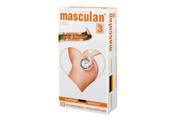 Презервативы Masculan Long Pleasure с продлевающим эффектом - 10 шт.