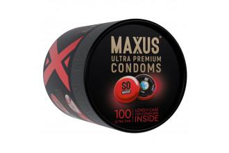 Ультратонкие презервативы в кейсе MAXUS So Much Sex - 100 шт.