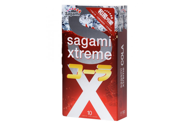 Ароматизированные презервативы Sagami Xtreme Cola - 10 шт.