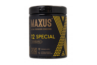 Презервативы с точками и рёбрами MAXUS Special - 12 шт.