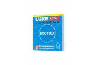 Текстурированные презервативы LUXE Royal Exotica - 3 шт.