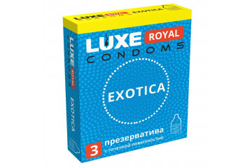 Текстурированные презервативы LUXE Royal Exotica - 3 шт.