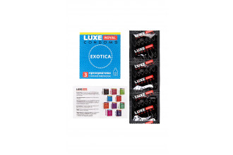 Текстурированные презервативы LUXE Royal Exotica - 3 шт.