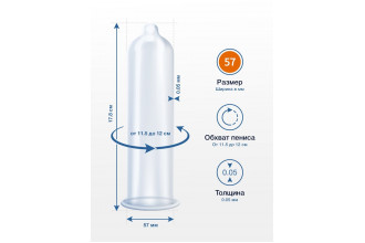 Презервативы MY.SIZE размер 57 - 3 шт.