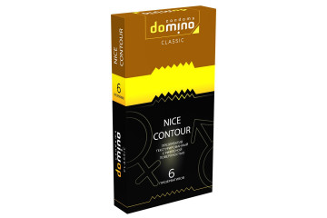 Презервативы с рёбрышками DOMINO Classic Nice Contour - 6 шт.