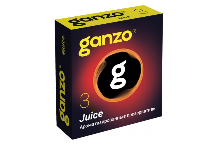 Ароматизированные презервативы Ganzo Juice - 3 шт.