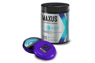 Гладкие презервативы Maxus G spot с двойной спиралью - 15 шт.