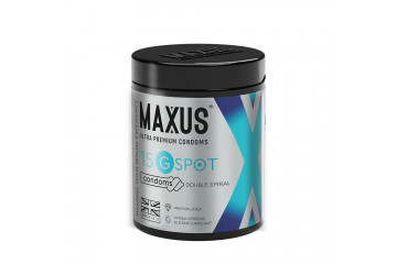 Гладкие презервативы Maxus G spot с двойной спиралью - 15 шт.
