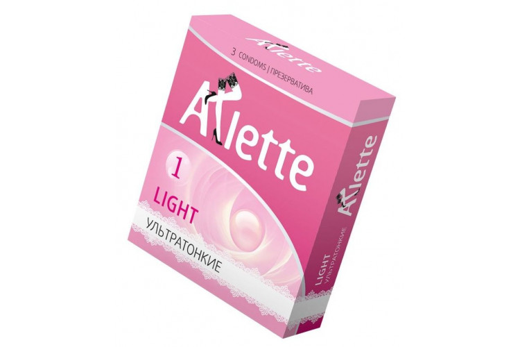 Ультратонкие презервативы Arlette Light - 3 шт.