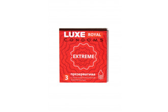 Текстурированные презервативы LUXE Royal Extreme - 3 шт.
