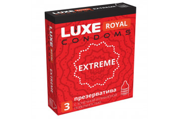 Текстурированные презервативы LUXE Royal Extreme - 3 шт.