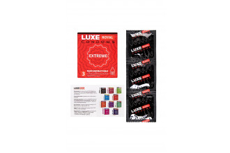 Текстурированные презервативы LUXE Royal Extreme - 3 шт.