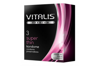 Ультратонкие презервативы VITALIS PREMIUM super thin - 3 шт.