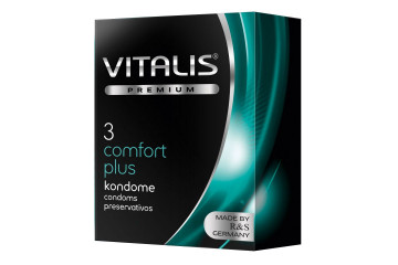 Контурные презервативы VITALIS PREMIUM comfort plus - 3 шт.