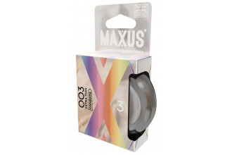 Экстремально тонкие презервативы в железном кейсе MAXUS 003 Extra Thin - 3 шт.