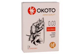 Тонкие презервативы OKOTO Thin Extra Soft - 3 шт.
