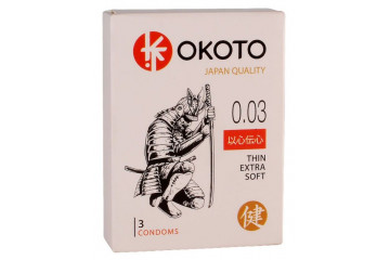 Тонкие презервативы OKOTO Thin Extra Soft - 3 шт.