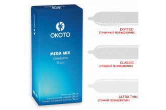 Презервативы OKOTO Mega Mix - 18 шт.