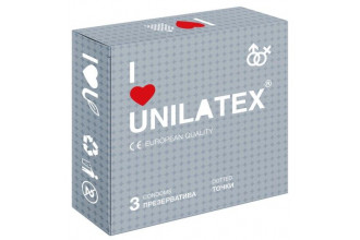 Презервативы с точками Unilatex Dotted - 3 шт.