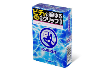 Презервативы Sagami Squeeze волнистой формы - 5 шт.