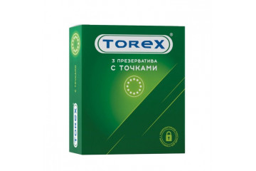 Текстурированные презервативы Torex С точками - 3 шт.