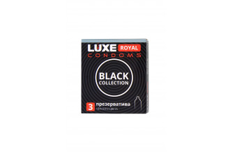 Черные презервативы LUXE Royal Black Collection - 3 шт.