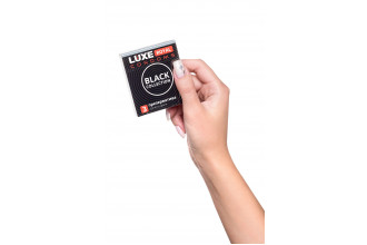 Черные презервативы LUXE Royal Black Collection - 3 шт.