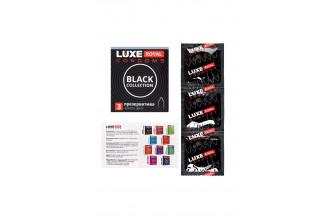 Черные презервативы LUXE Royal Black Collection - 3 шт.