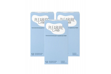 Набор из 3 упаковок ультратонких презервативов Pleasure Lab (по 12 шт.)