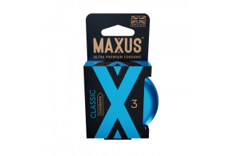 Классические презервативы в железном кейсе MAXUS Classic - 3 шт.