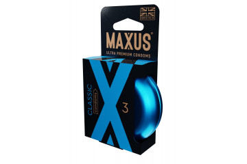 Классические презервативы в железном кейсе MAXUS Classic - 3 шт.