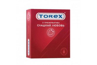 Презервативы Torex Сладкая любовь с ароматом клубники - 3 шт.