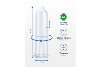 Презервативы MY.SIZE размер 47 - 10 шт.