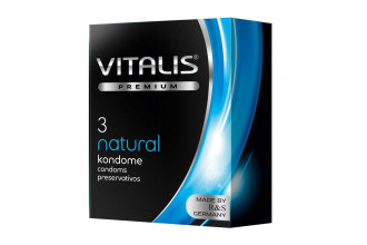 Классические презервативы VITALIS PREMIUM natural - 3 шт.
