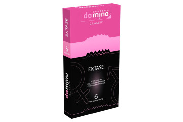 Презервативы с точками и рёбрышками DOMINO Classic Extase - 6 шт.