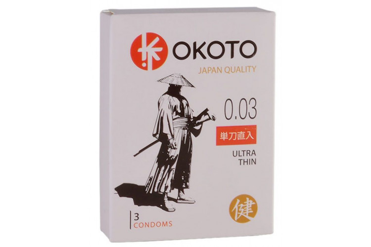 Ультратонкие презервативы OKOTO Ultra Thin - 3 шт.