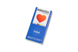 Презервативы с пупырышками Masculan Dotted - 10 шт.