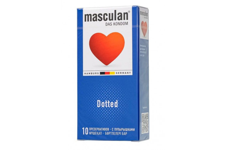 Презервативы с пупырышками Masculan Dotted - 10 шт.
