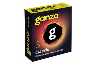 Классические презервативы с обильной смазкой Ganzo Classic - 3 шт.