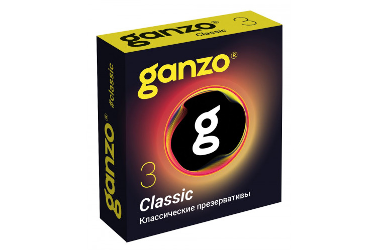 Классические презервативы с обильной смазкой Ganzo Classic - 3 шт.