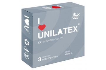 Презервативы с рёбрами Unilatex Ribbed - 3 шт.