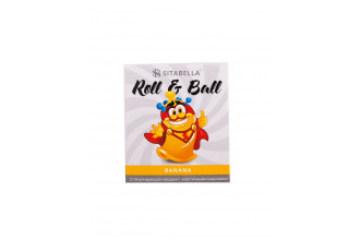 Стимулирующий презерватив-насадка Roll & Ball Banana