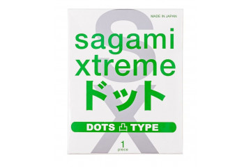 Презерватив Sagami Xtreme Type-E с точками - 1 шт.
