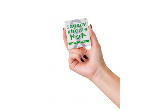 Презерватив Sagami Xtreme Type-E с точками - 1 шт.