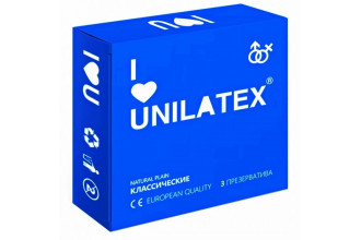 Классические презервативы Unilatex Natural Plain - 3 шт.
