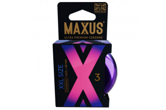Презервативы Maxus XXL увеличенного размера - 3 шт.