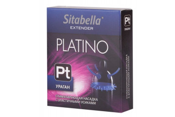 Стимулирующая насадка с усиками и шипиками Platino Ураган