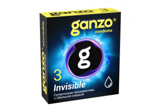 Супертонкие презервативы Ganzo Invisible - 3 шт.