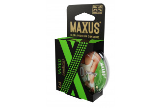 Презервативы в пластиковом кейсе MAXUS AIR Mixed - 3 шт.