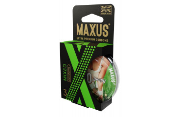 Презервативы в пластиковом кейсе MAXUS AIR Mixed - 3 шт.